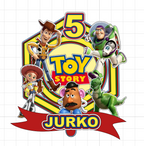 Toy Story – svietiaci LED zapich na tortu s menom