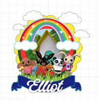 Bing a kamaráti – svietiaci LED zapich na tortu s menom