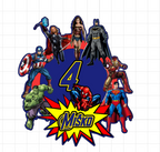 Avengers – svietiaci LED zapich na tortu s menom