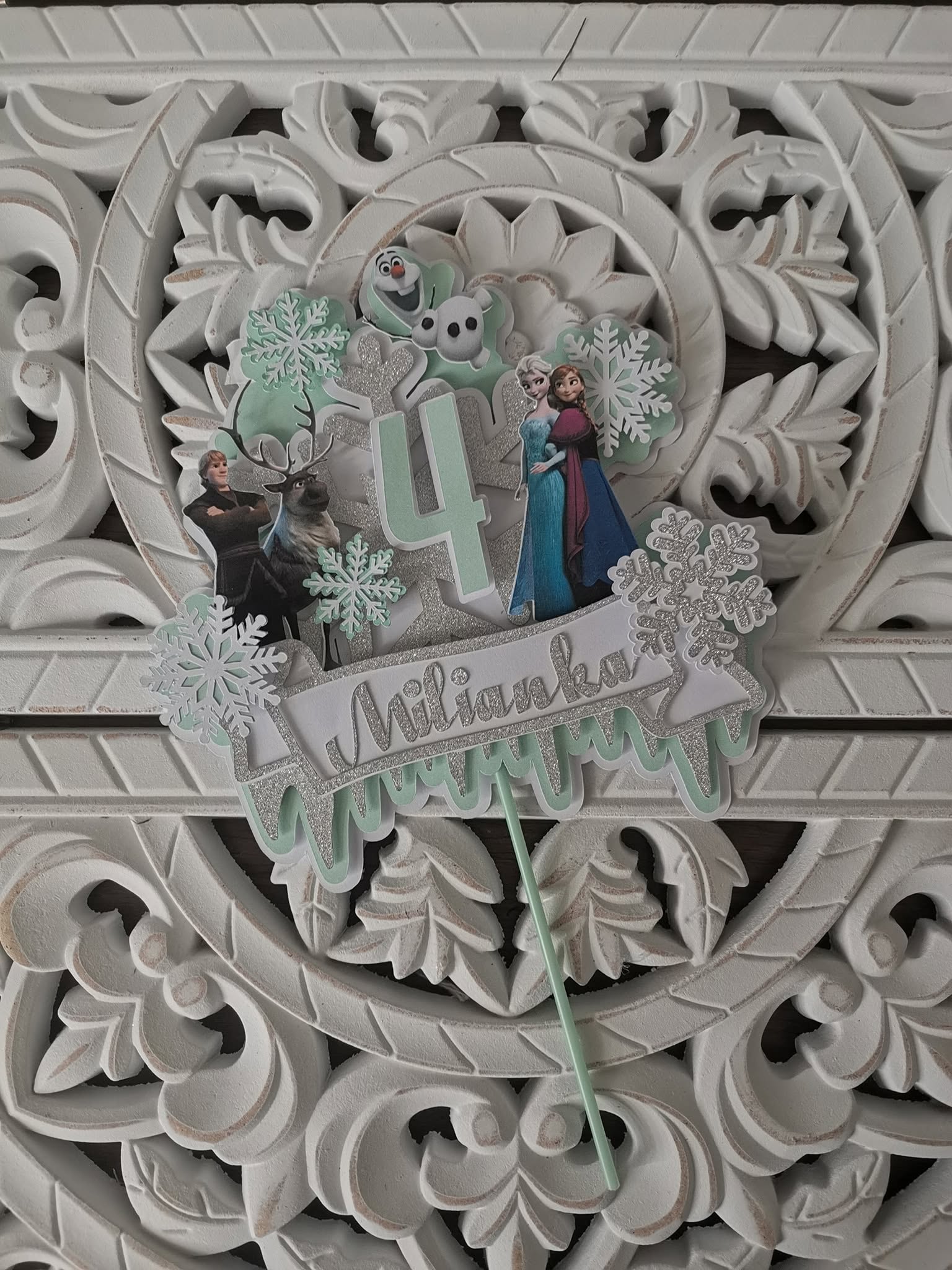 Frozen – Ľadové kráľovstvo – zapich na tortu s menom