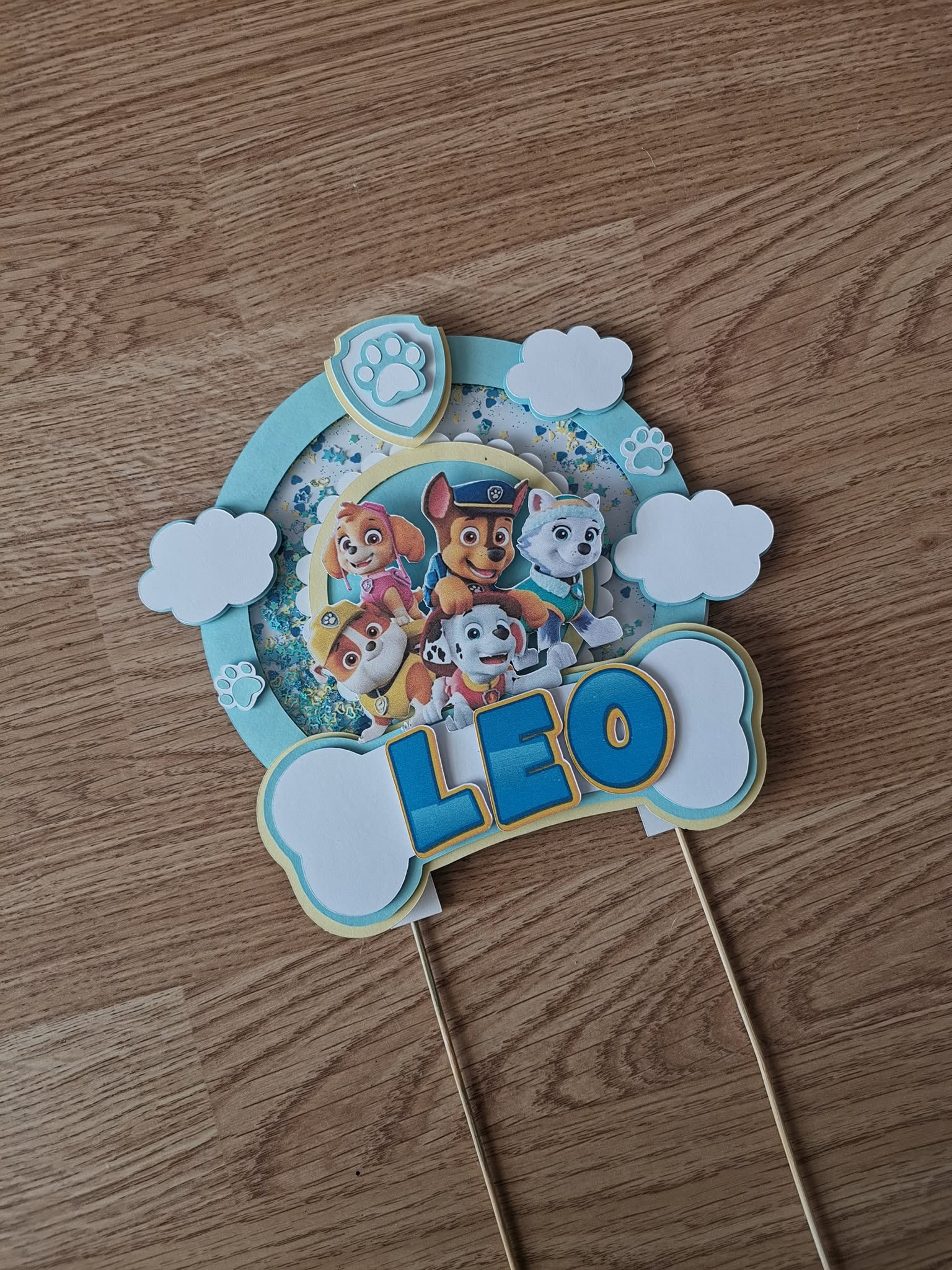 Paw Patrol – Tím hrdinov – zapich na tortu s menom