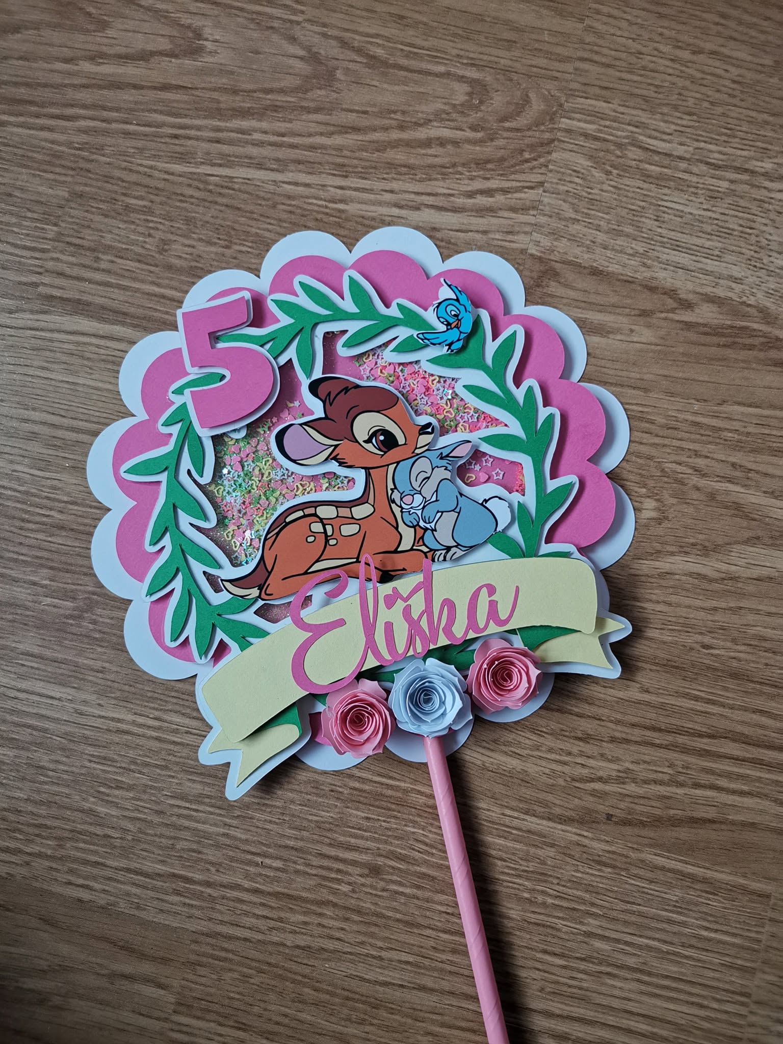 Bambi – Lesné dobrodružstvo – zapich na tortu s menom