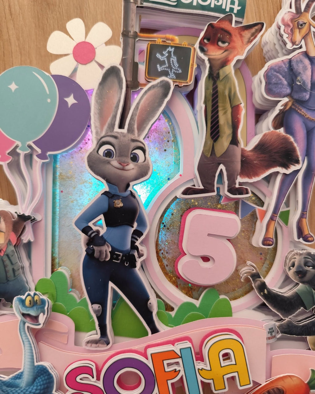 Zootropolis 2 LED zápich na tortu