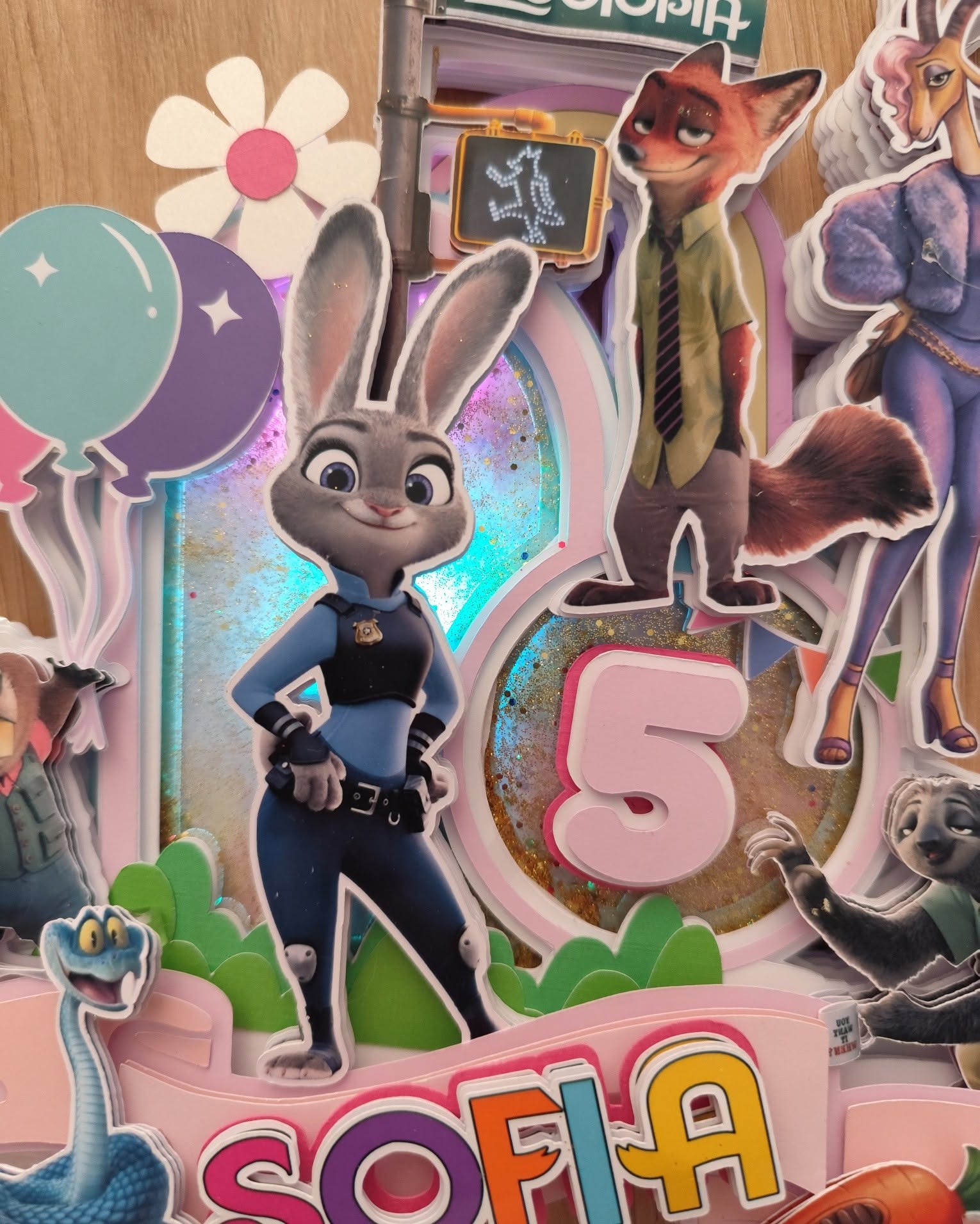Zootropolis 2 LED zápich na tortu