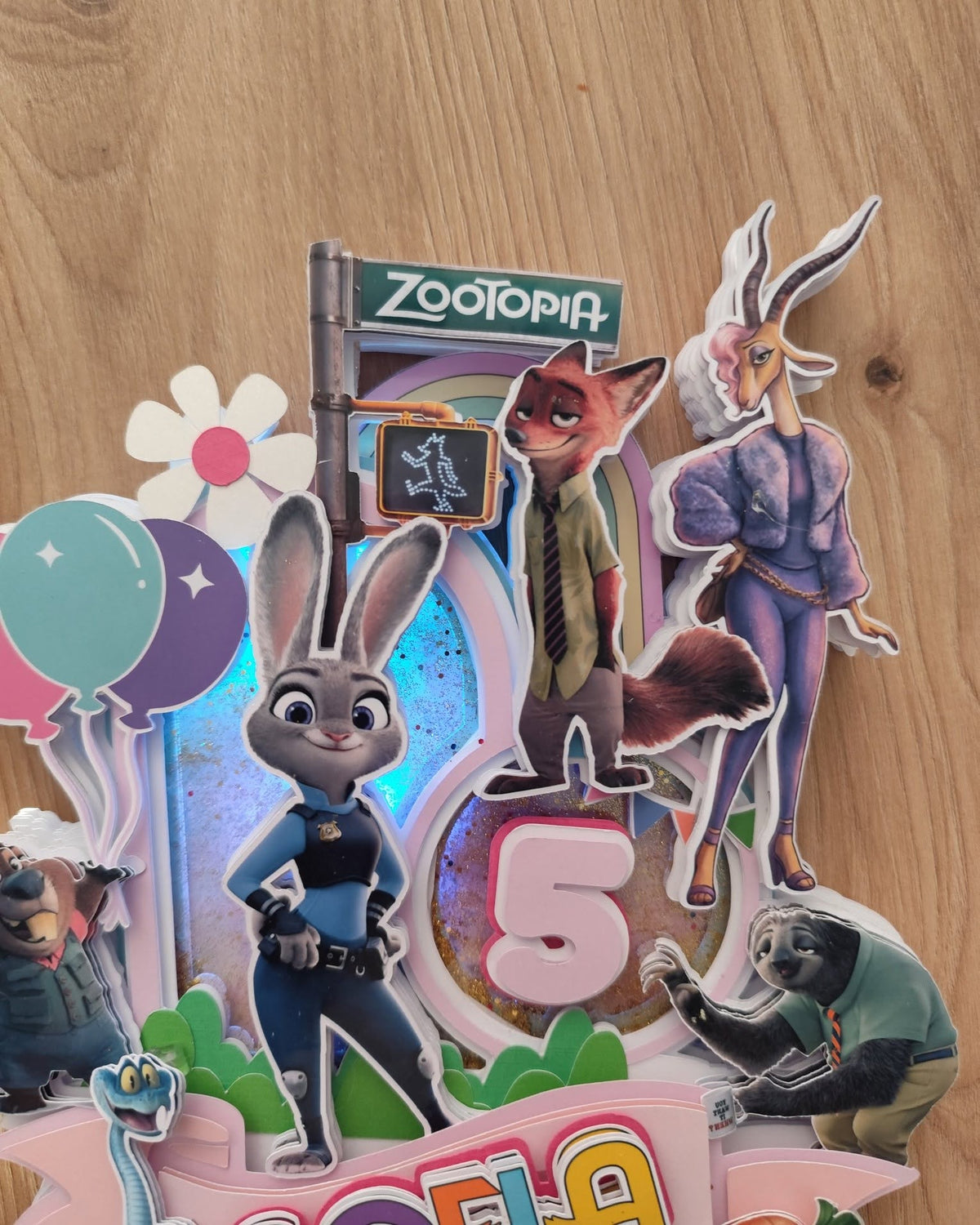 Zootropolis 2 LED zápich na tortu