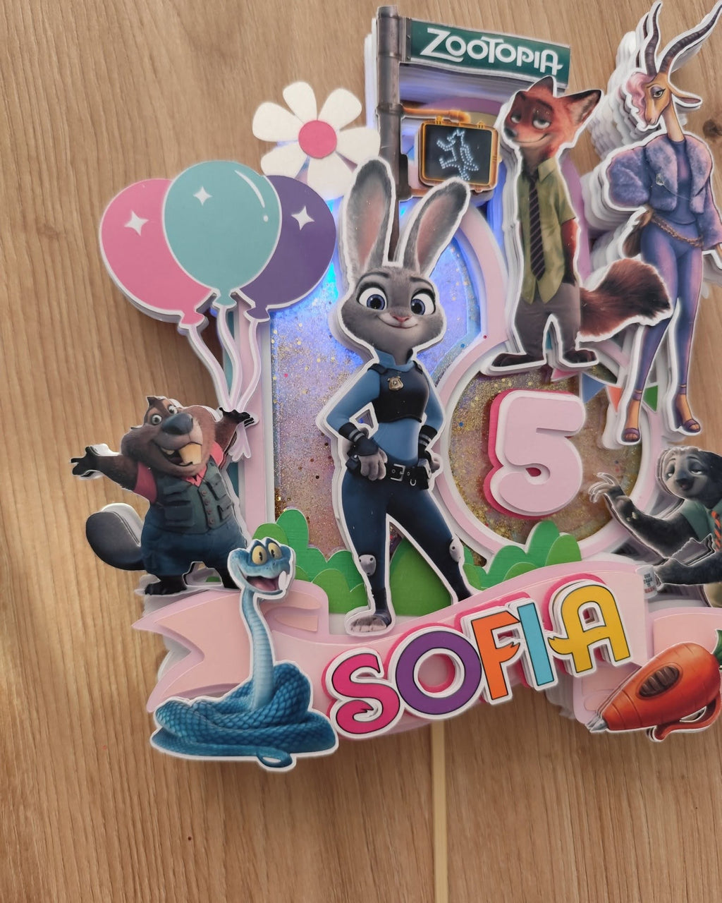 Zootropolis 2 LED zápich na tortu