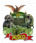 Jurský park – Svet dinosaurov – svietiaci LED zapich na tortu s menom