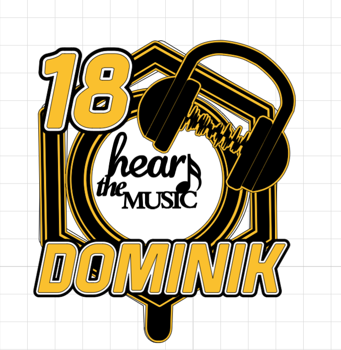 Hudba – svietiaci LED zapich na tortu s menom