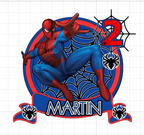 Spider-Man – Pavúčí hrdina – svietiaci LED zapich na tortu s menom