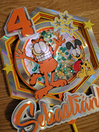 Garfield – svietiaci LED zapich na tortu s menom