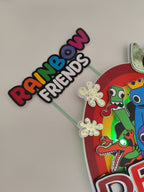 Rainbow Friends – svietiaci LED zapich na tortu s menom