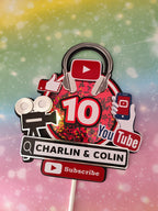 YouTube – svietiaci LED zapich na tortu s menom