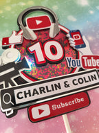 YouTube – svietiaci LED zapich na tortu s menom