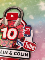 YouTube – svietiaci LED zapich na tortu s menom