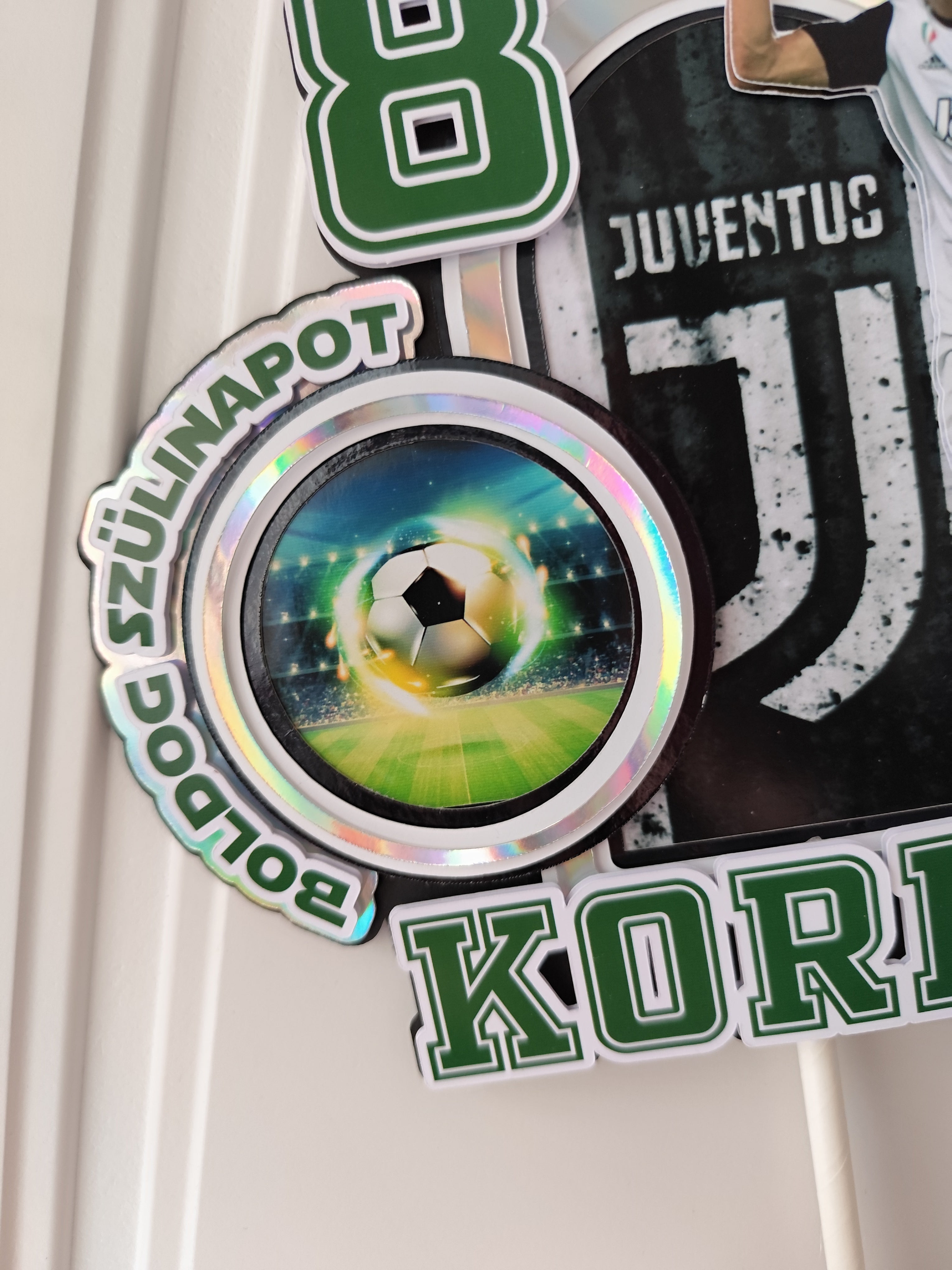 Juventus – 3D zapich na tortu s menom