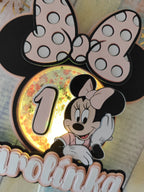 Minnie Mouse – svietiaci LED zapich na tortu s menom