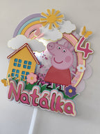 Peppa Pig – svietiaci LED zapich na tortu s menom