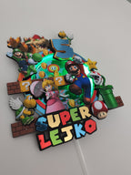 Super Mario – 3D zapich na tortu s menom