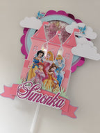 Disney princezné – svietiaci LED zapich na tortu s menom