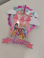 Disney princezné – svietiaci LED zapich na tortu s menom