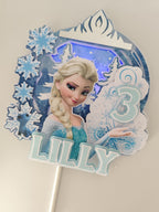 Frozen – Elsa – svietiaci LED zapich na tortu s menom