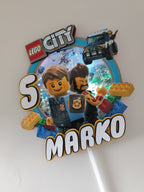 LEGO City – svietiaci LED zapich na tortu s menom