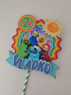 Teletubbies – svietiaci LED zapich na tortu s menom