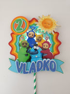 Teletubbies – svietiaci LED zapich na tortu s menom