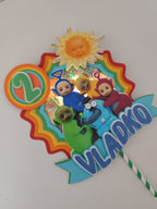 Teletubbies – svietiaci LED zapich na tortu s menom