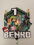 Minecraft – pixelový LED zapich na tortu s menom