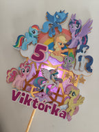 My Little Pony – svietiaci LED zapich na tortu s menom
