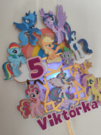 My Little Pony – svietiaci LED zapich na tortu s menom
