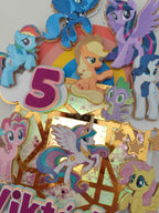 My Little Pony – svietiaci LED zapich na tortu s menom