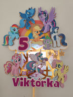 My Little Pony – svietiaci LED zapich na tortu s menom
