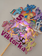 My Little Pony – svietiaci LED zapich na tortu s menom