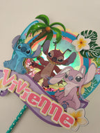 Lilo & Stitch – Angel – svietiaci LED zapich na tortu s menom 💗