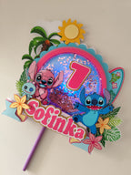 Lilo & Stitch – svietiaci LED zapich na tortu s menom