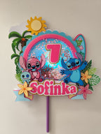 Lilo & Stitch – svietiaci LED zapich na tortu s menom