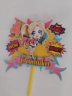 Harley Quinn – 3D zapich na tortu s menom