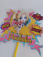 Harley Quinn – 3D zapich na tortu s menom