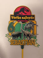 Jurský park – 3D zapich na tortu s menom