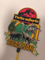 Jurský park – 3D zapich na tortu s menom