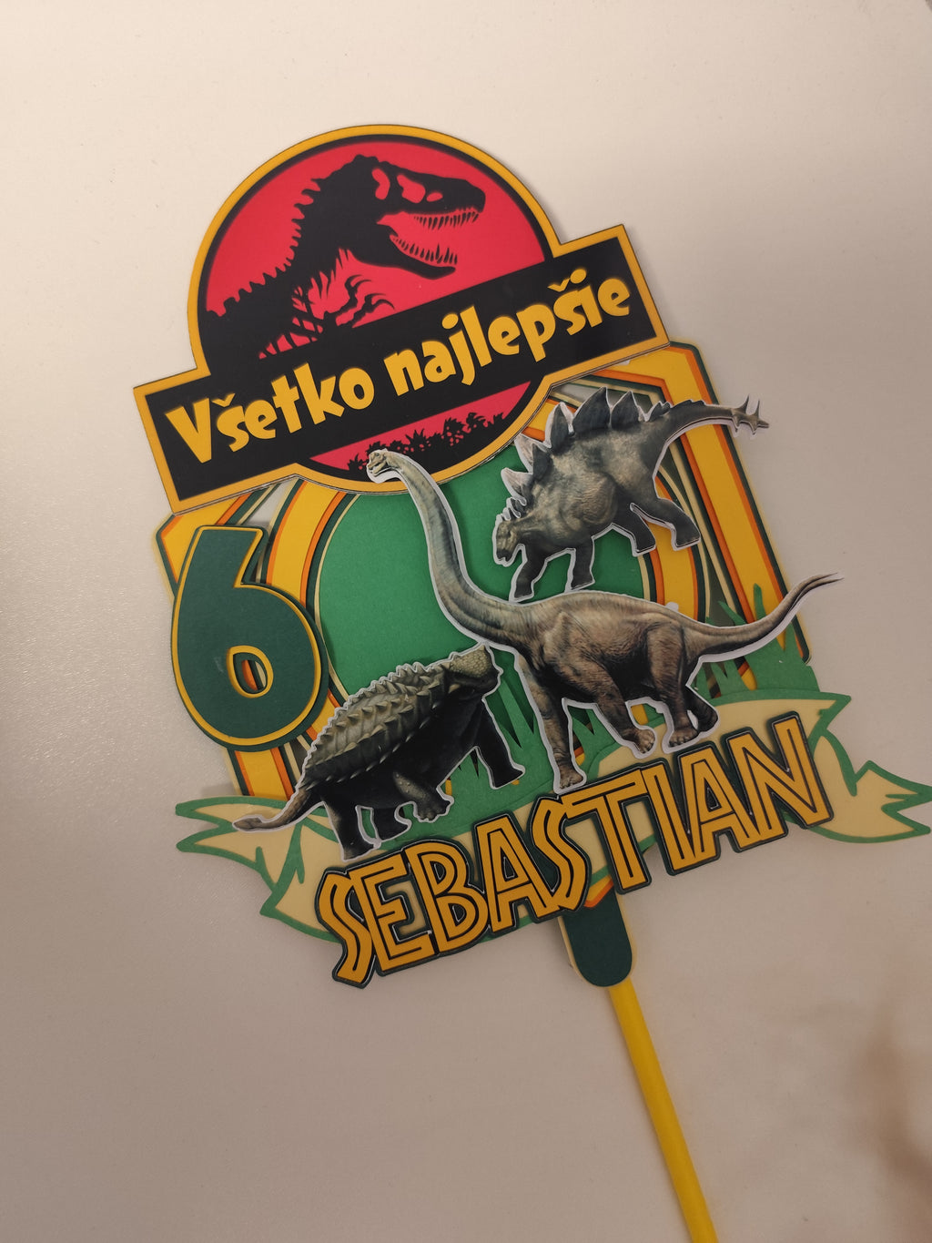 Jurský park – 3D zapich na tortu s menom