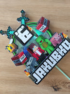 Minecraft – svietiaci LED zapich na tortu s menom