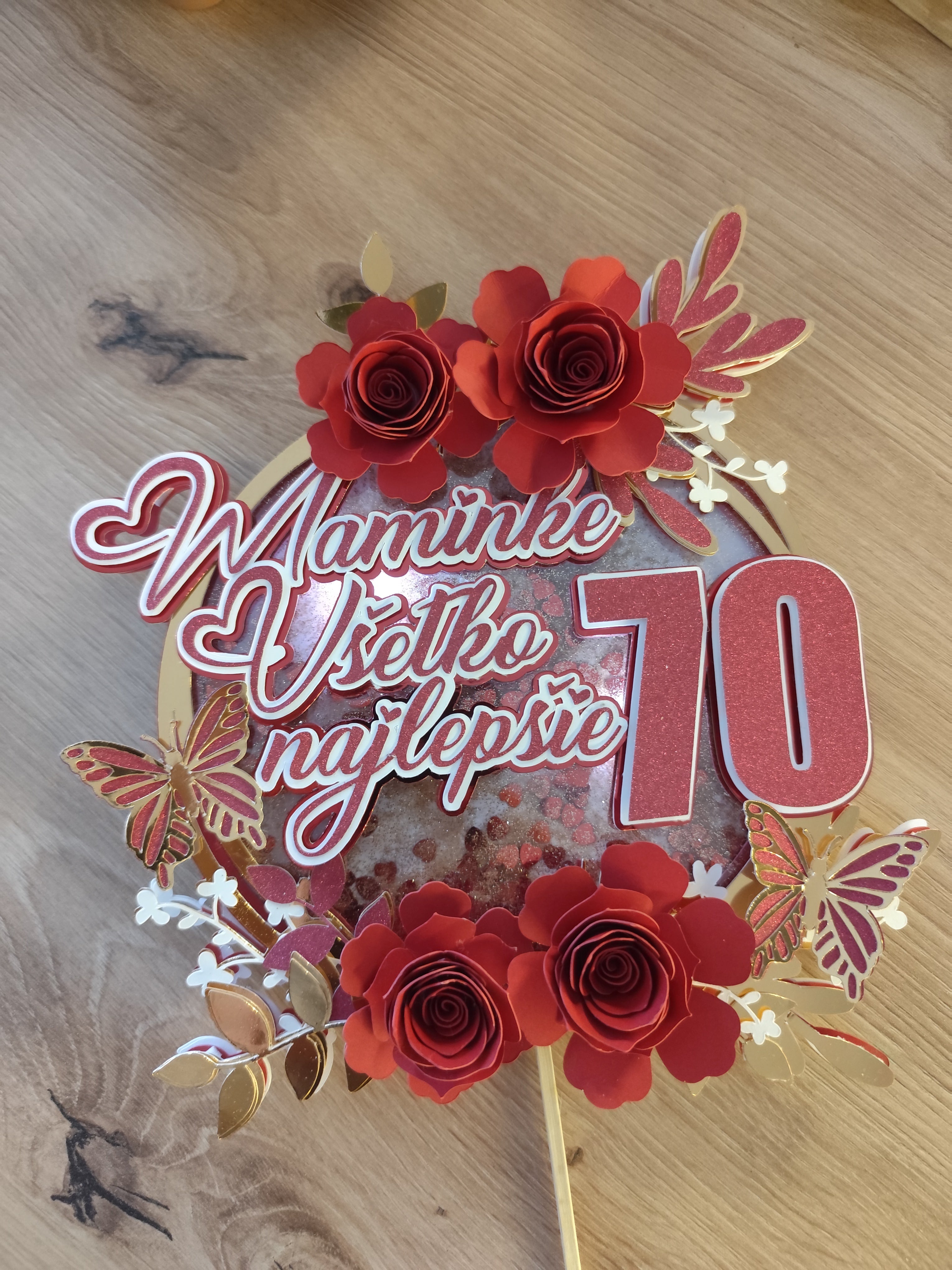 Pre najlepšiu mamu – 3D zapich na tortu s menom