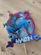 Spiderman – svietiaci LED zapich na tortu s menom