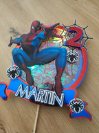 Spiderman – svietiaci LED zapich na tortu s menom