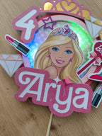 Barbie – svietiaci LED zapich na tortu s menom