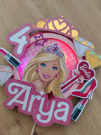 Barbie – svietiaci LED zapich na tortu s menom