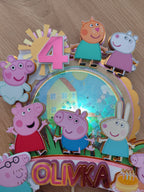 Peppa Pig – rodinný LED zapich na tortu s menom 🐷